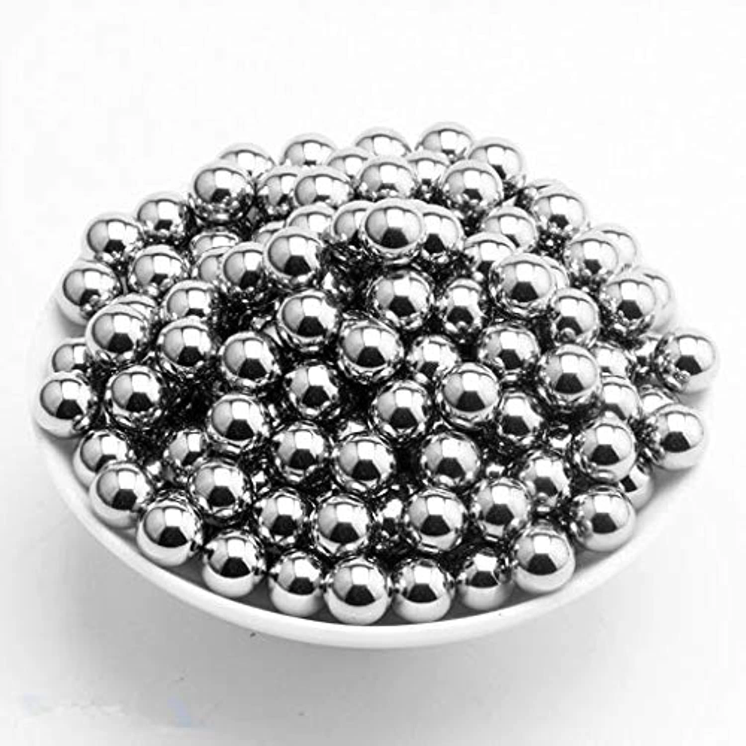 100 Pieces of 10mm Silver Solid Bearing Ball