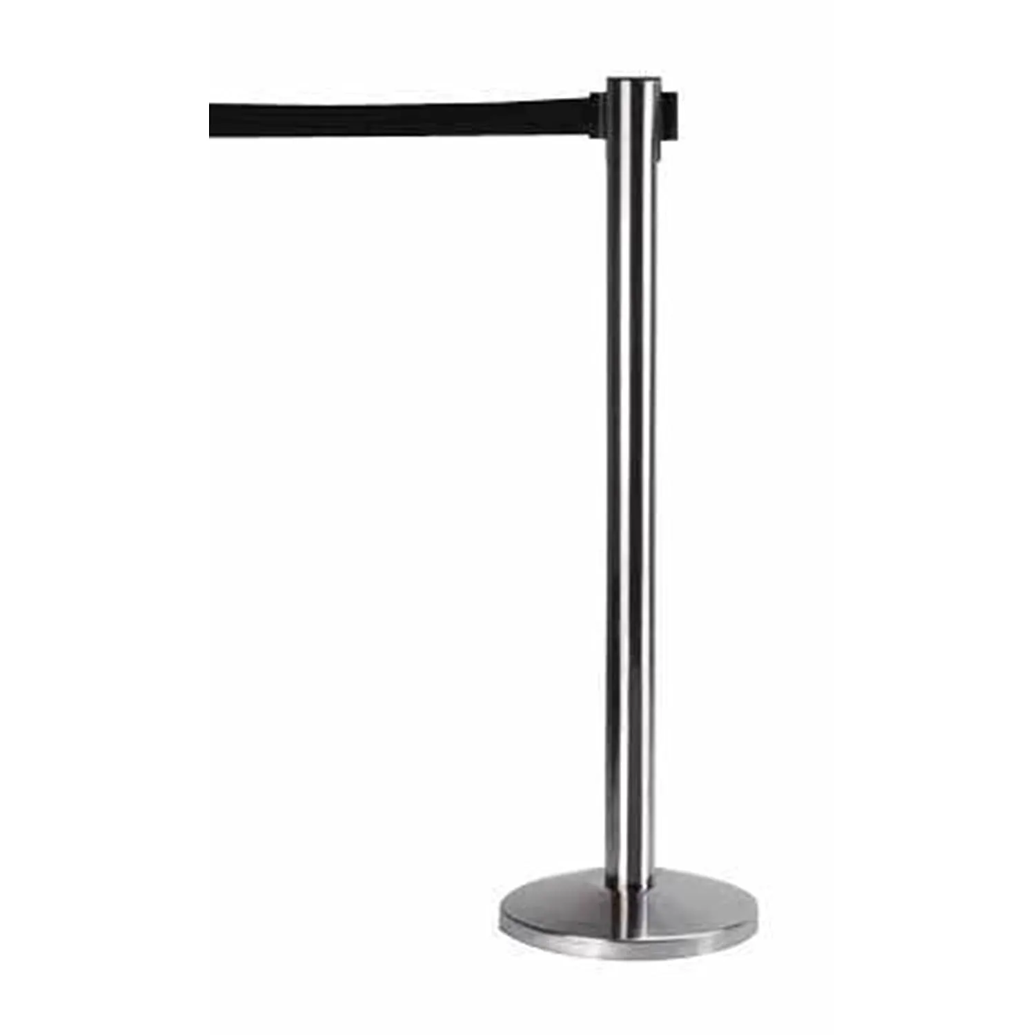 202 Grade Extendable 2.25 mtr Hook Type Stanchions Barrier Accessories Steel Barricade
