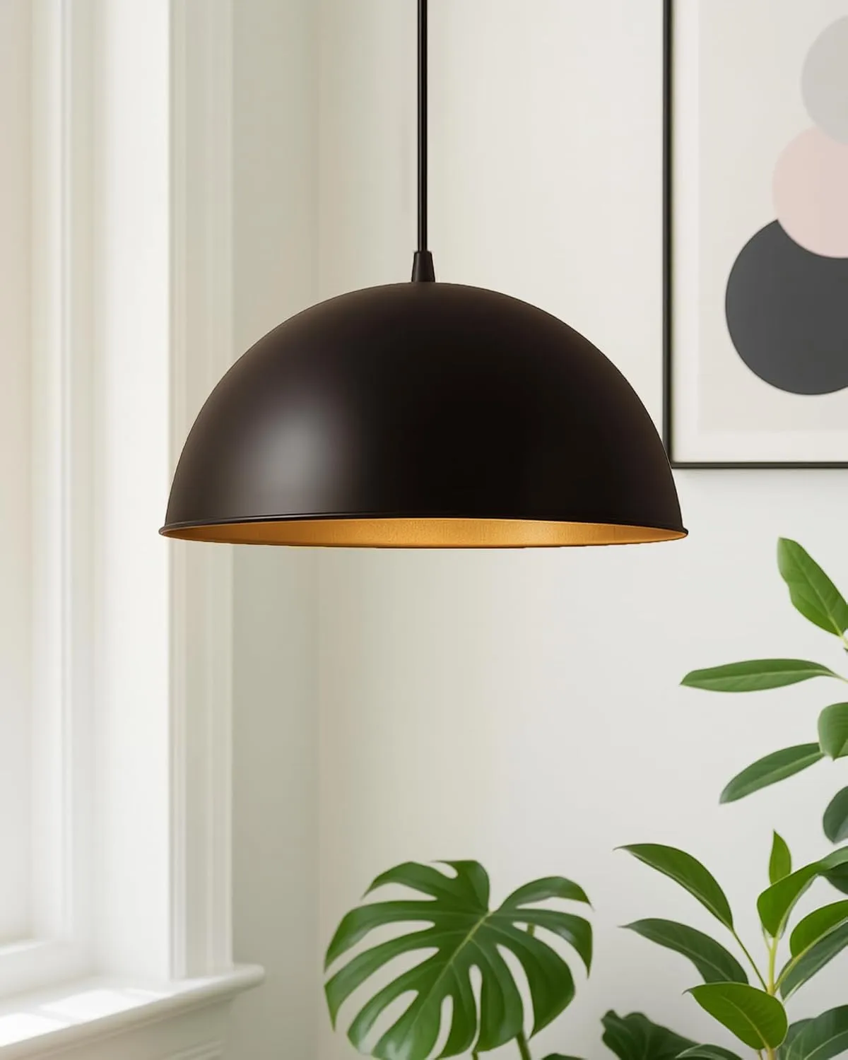 Metallic Black Home Decor Items Hanging Pendant Light Ceiling Decorative Vintage Chandelier